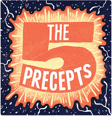 Illustration of "The 5 Precepts"