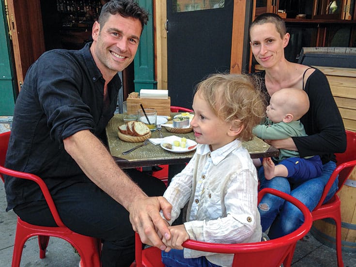 Michael stone and his wife Carina stone, and their children