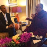 Obama meets with Dalai Lama in India