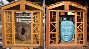 Vandalized Buddhist shrine reopens in Salt Lake City