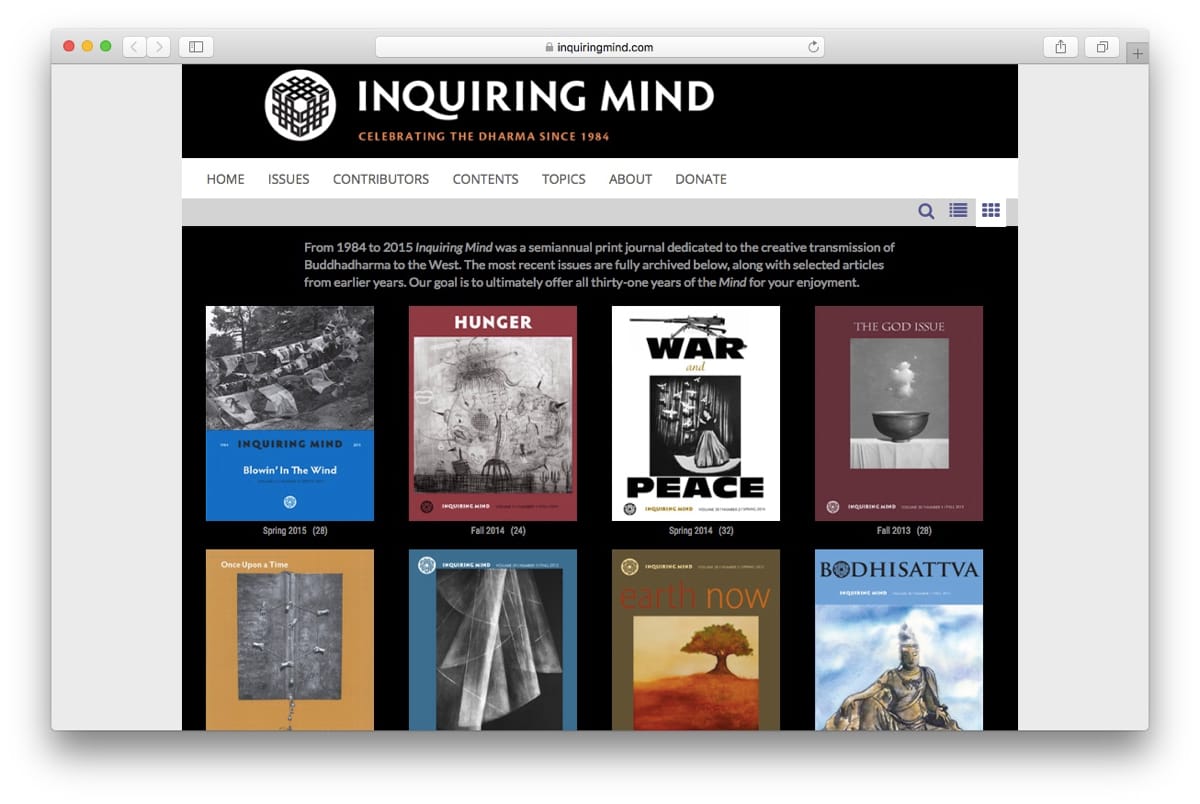 Inquiring mind screenshot.
