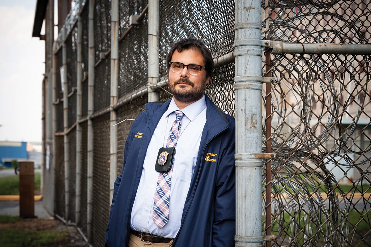 Buddhist teacher Justin von Bujdoss at Rikers Island.