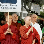 Hundreds of Buddhists join San Francisco climate march
