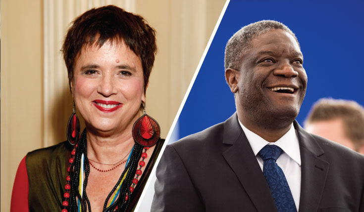 Eve Ensler and Dennis Mukwege