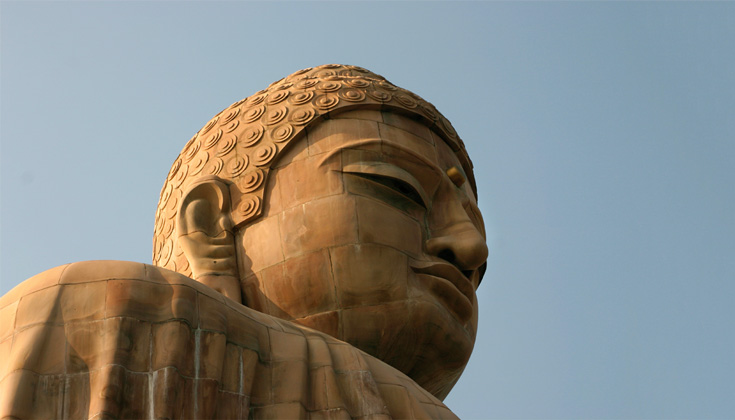 A statue of the Buddha.