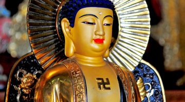 Buddhist monk raises awareness about the swastika’s original meaning