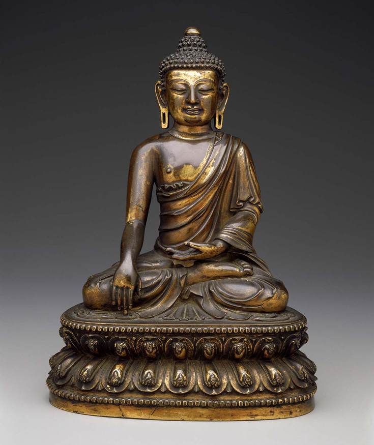 A statue of the Buddha.
