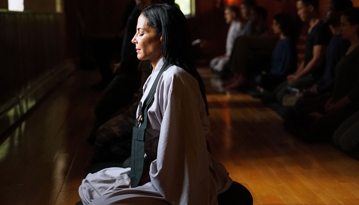 Woman meditating