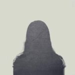 Silhouette of a woman.