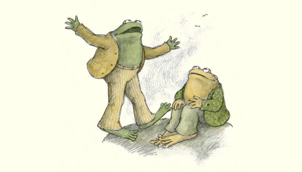 frog and toad, kathryn jezer-morton, books, children, kids, arnold lobel, lion's roar, buddhism