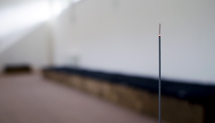 Incense in a shrine room.