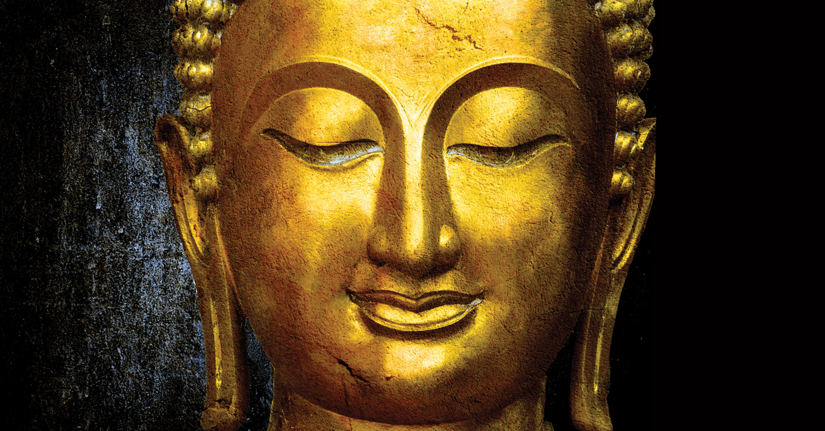 Buddha face.