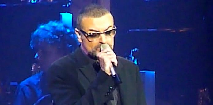 George Michael sings on his  Symphonica  tour, 2011. (Photo by Frantogian, Creative Commons.)