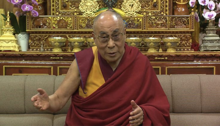 dalai lama, climate change, lion's roar, buddhism, news