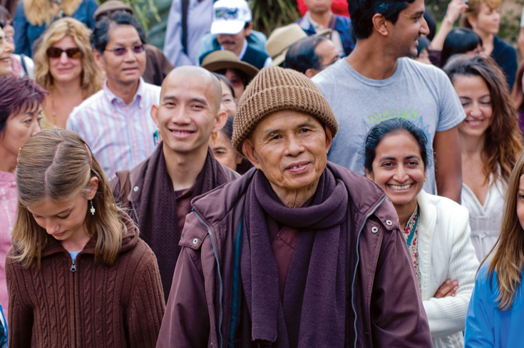 thich nhat hanh walking with students