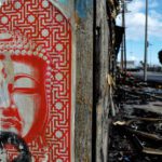 Photo of buddha poster on street in Los Angeles