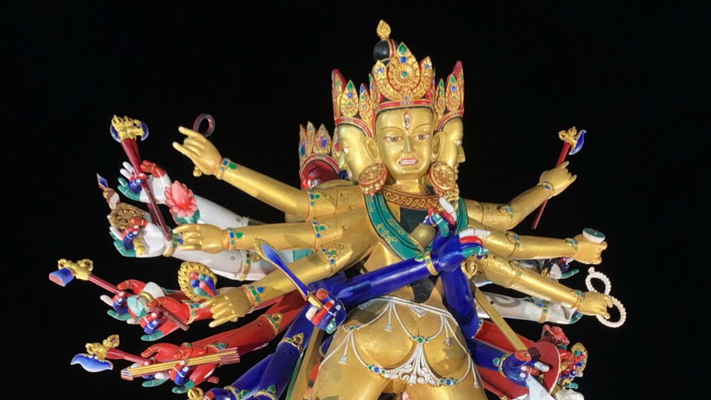 The Kalachakra Statue in the Global Peace Prayer Festival, Bhutan